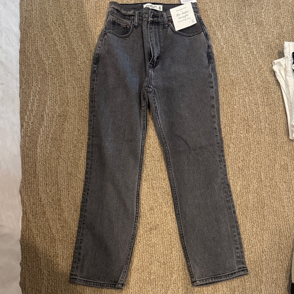Abercrombie & Fitch Ultra High Rise Gray Jeans